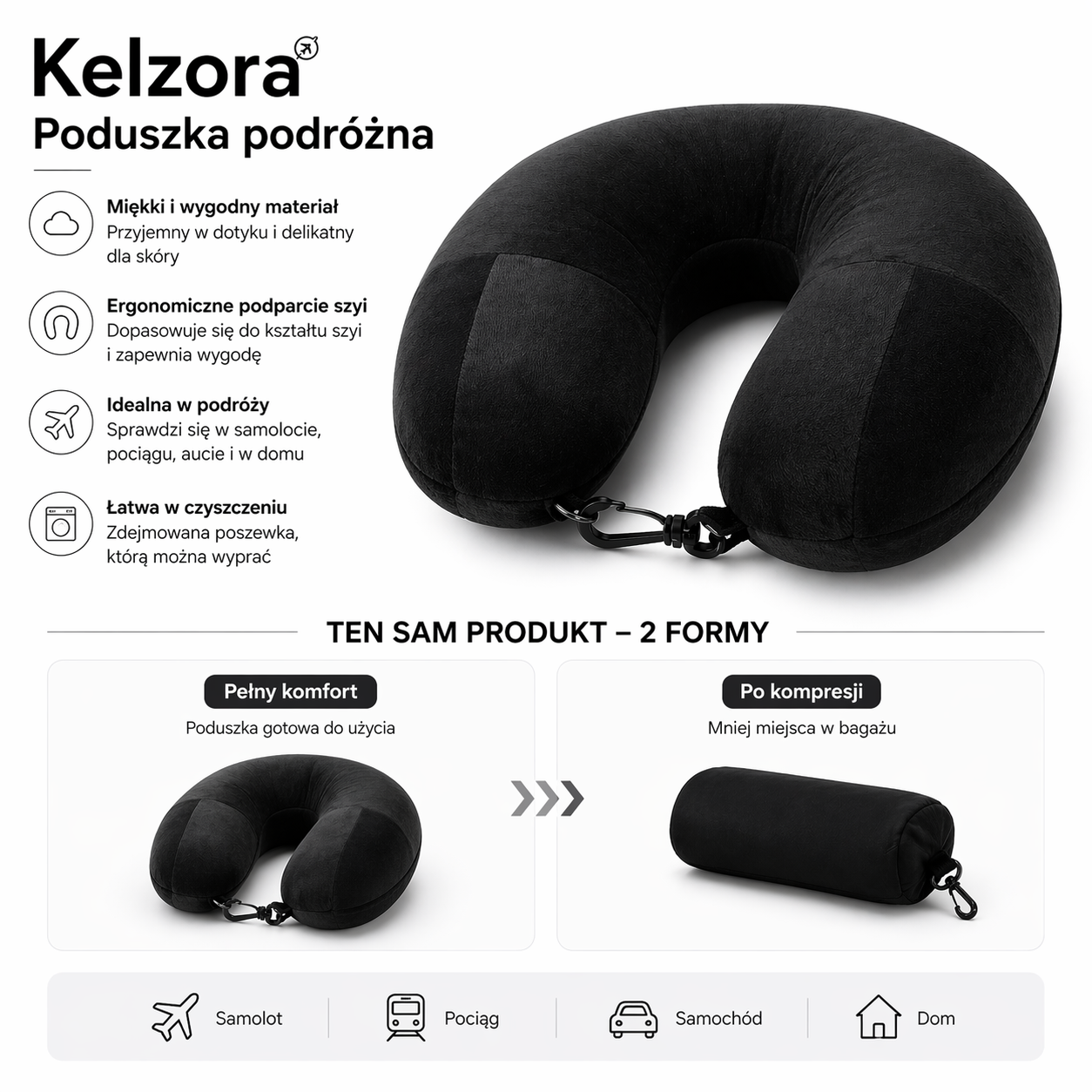 Poduszka Podróżna KELZORA